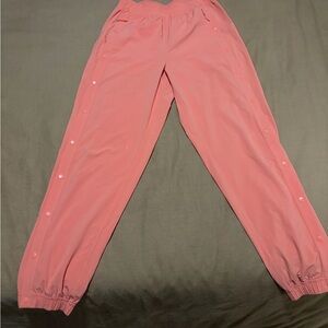 Lululemon Peach Snap Button Track Pants